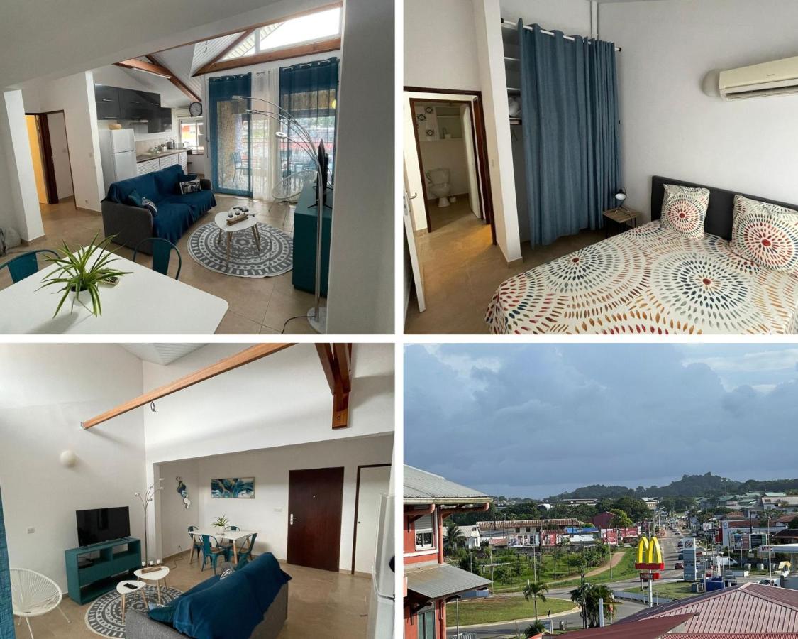 Nana Cocooning- C42- Vue Panoramique - Appartement Cosy Et Lumineux- Cuisine Equipee- Clim-Terrasse Cayenne Kültér fotó